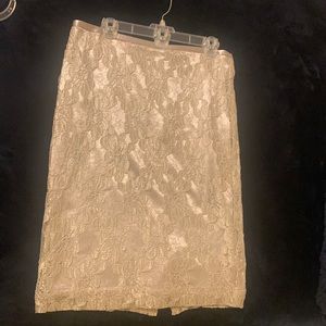 Limited Collection SCANDAL silver lace skirt 12